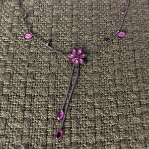 Purple Flower Costume Jewelry